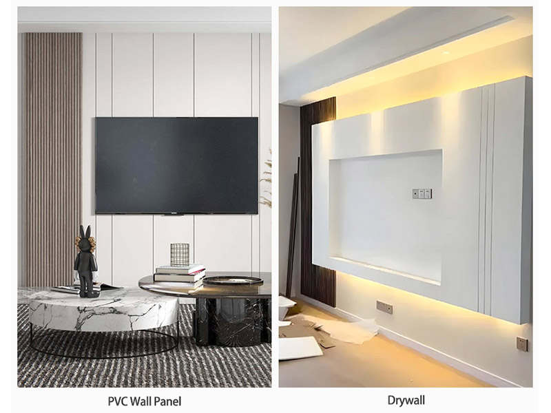 Os painéis de PVC são mais baratos que o drywall?