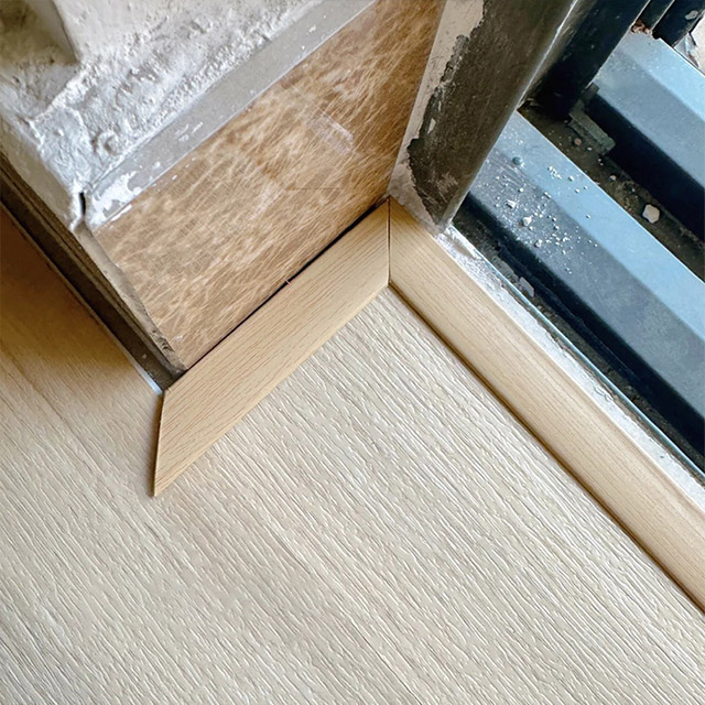 Perfis de borda de piso de PVC em forma de L de 20 * 4,5 mm