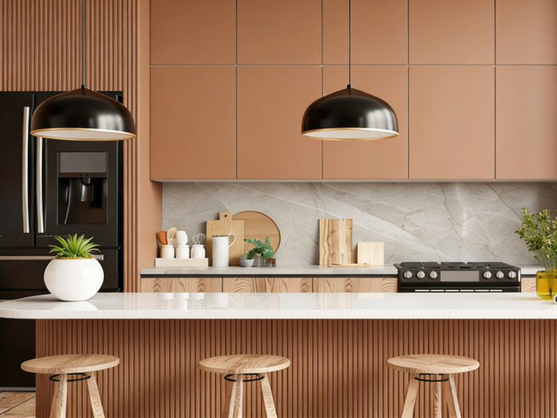 Você pode usar painéis de parede WPC em uma cozinha?