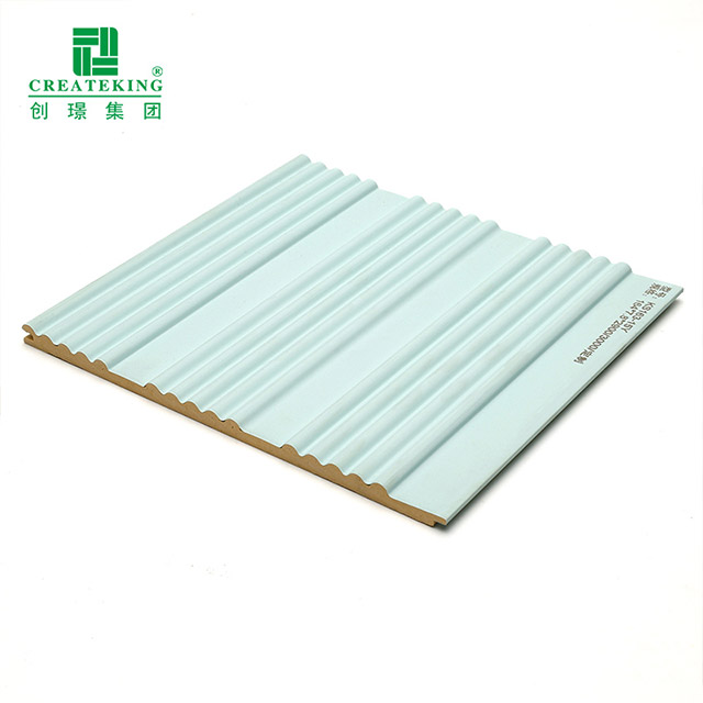 Painel de parede canelado sólido curvo de 164 * 7,8 mm