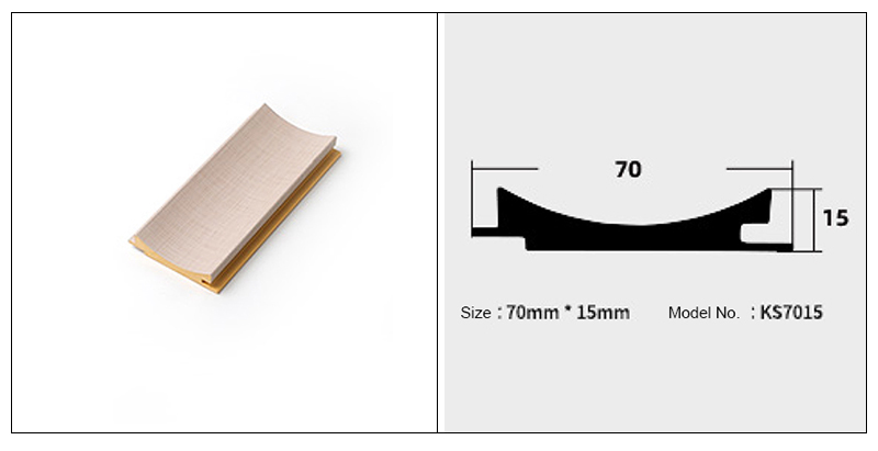 Painel de parede canelado de arco interno de 70 * 15 mm