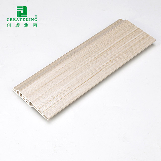 Rodapé de língua de cordeiro em PVC 80 * 14 mm
