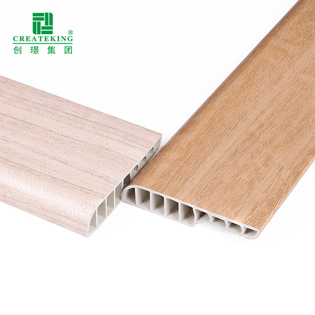 rodapé de lápis de PVC de 75 * 15 mm