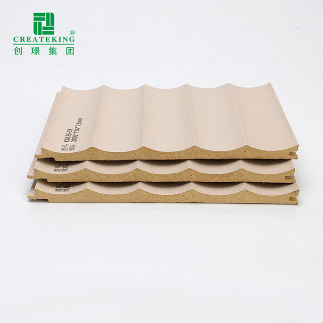 painéis de parede canelados côncavos de 128*7,8 mm