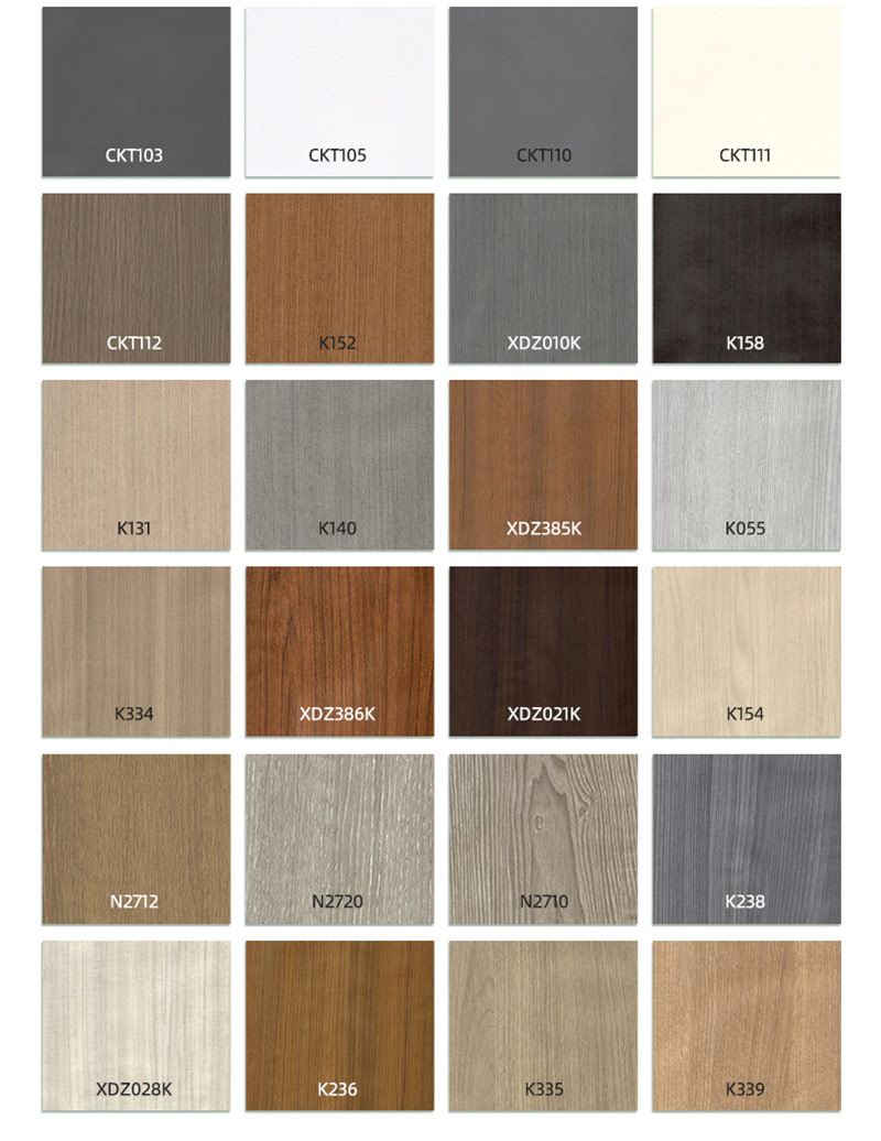 Op&ccedil;&otilde;es de cores do rodap&eacute; em PVC