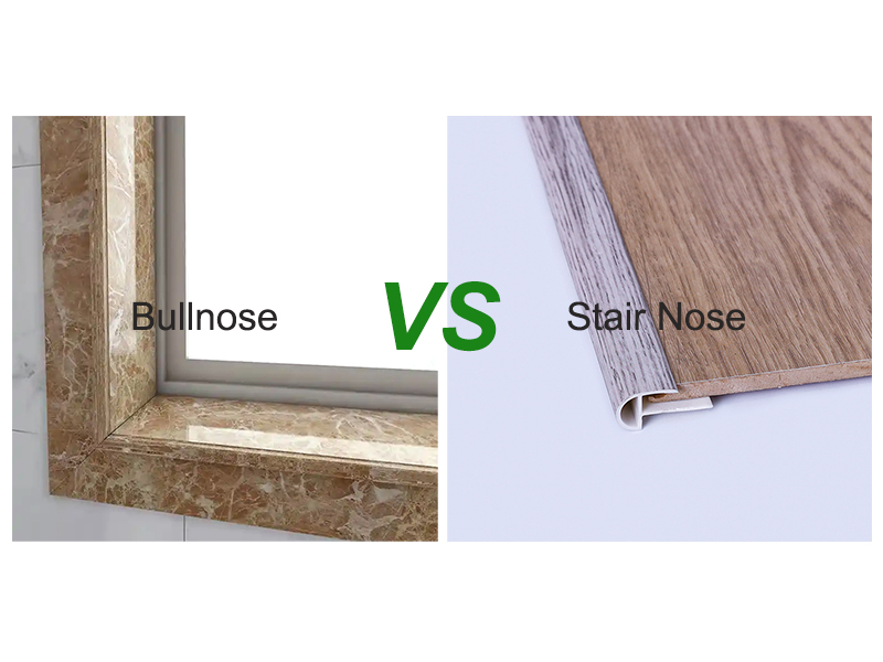 Qual é a diferença entre Bullnose e Stair Nose?