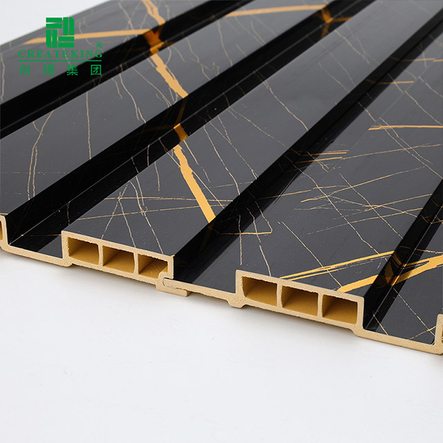 painéis de parede canelados ocos de PVC de 204 * 17 mm