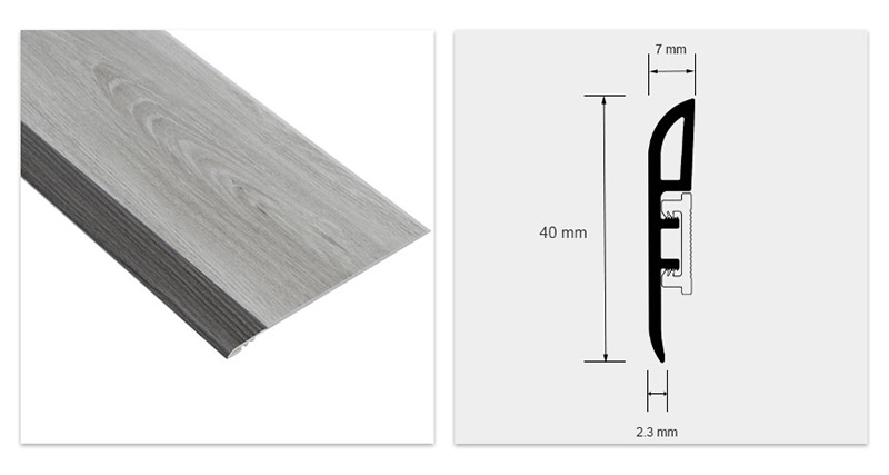 redutor de piso SPC de 40*7mm