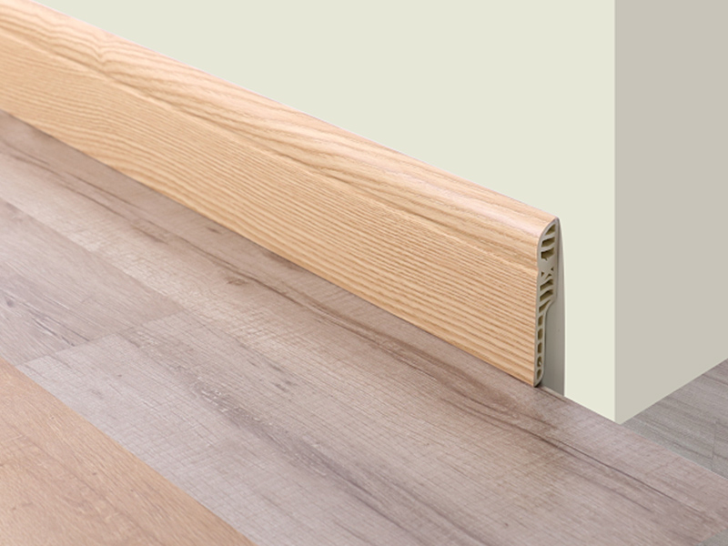 L&aacute;pis de PVC de 80*15mm redondo rodap&eacute; imperme&aacute;vel
