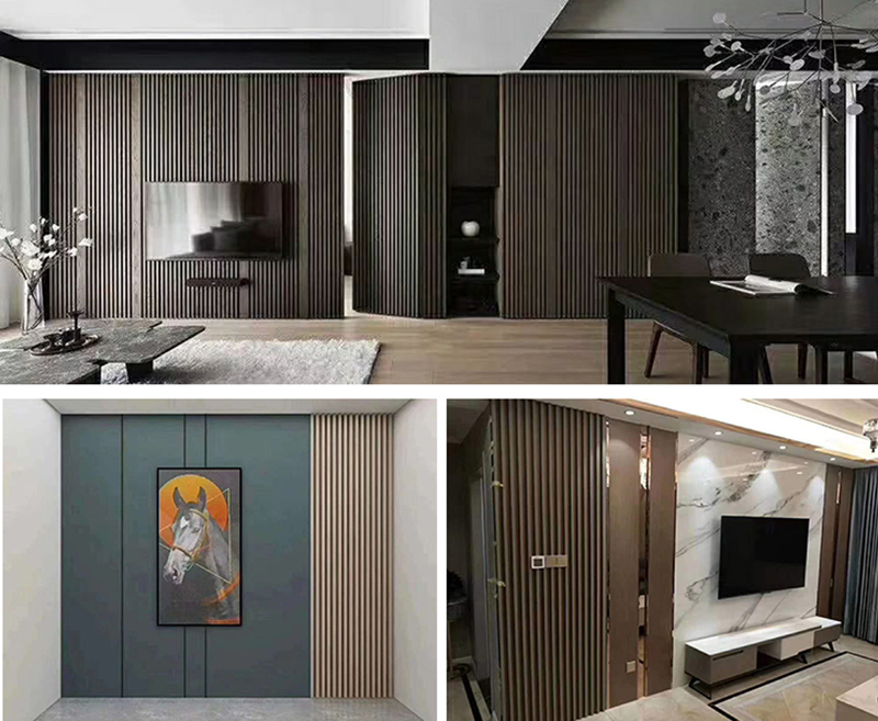 Painel de parede WPC &agrave; prova d'&aacute;gua