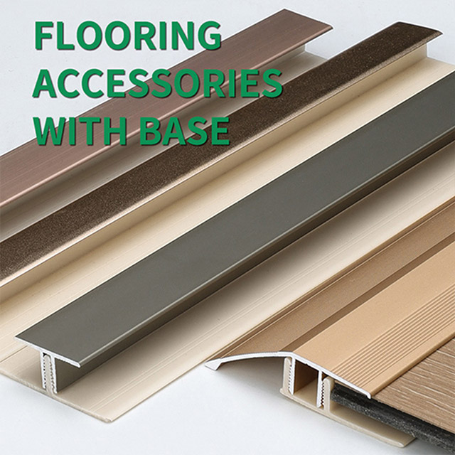 Perfil final de alumínio de 14,8x33,85mm para piso laminado