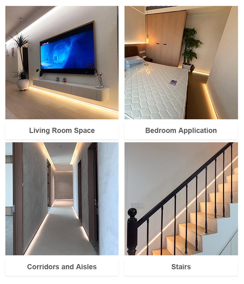 Rodap&eacute; de luz LED
