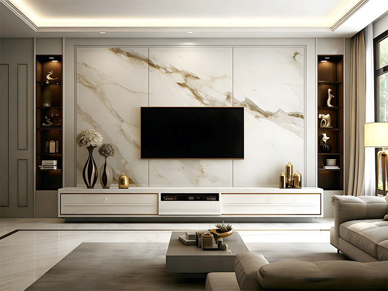 Instale pain&eacute;is de parede de cristal de carbono