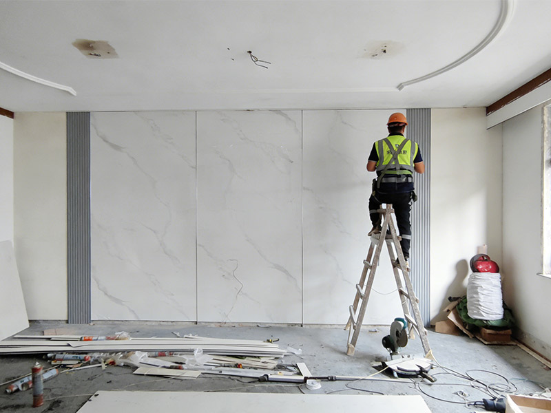 Como instalar painéis de parede de cristal de carbono?