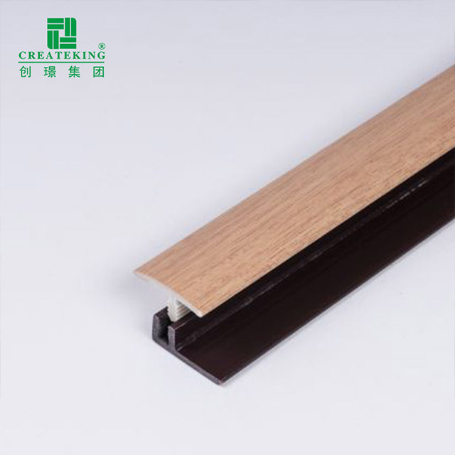 Faixa de transição de piso de PVC em forma de T de 25 * 8 mm