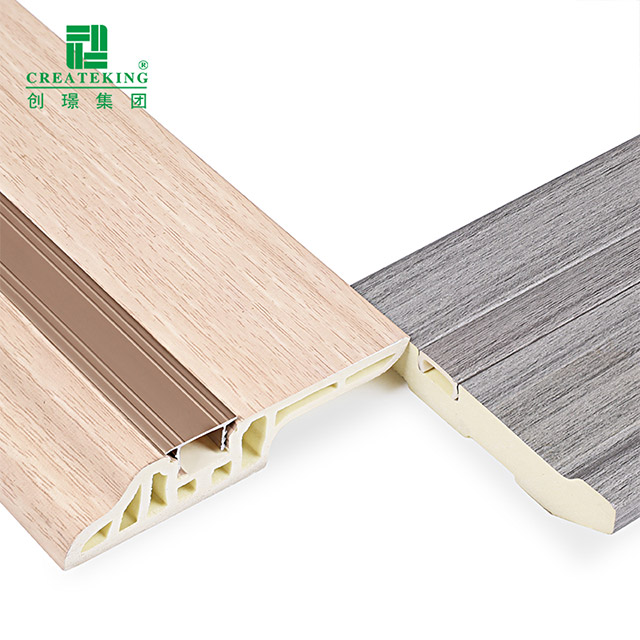 75*15mm PVC Lambs Língua Escondida Prego Rodapé