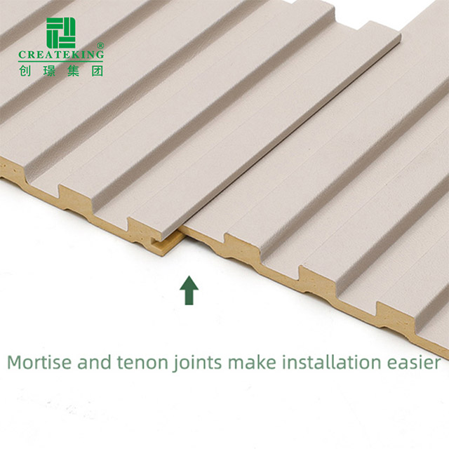 Painéis de parede canelados sólidos de PVC de 130 * 7,8 mm