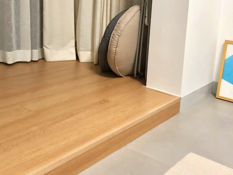 Tiras de borda de piso de madeira maci&ccedil;a em forma de PVC de 30 * 25 mm em PVC