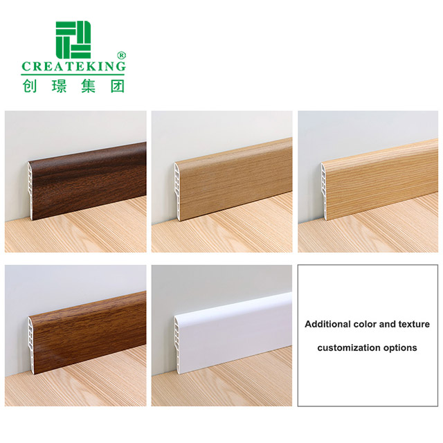 placa de rodapé Bullnose de 70*12mm SPC