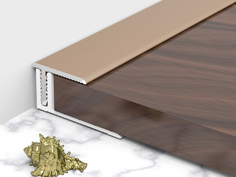 Guarni&ccedil;&atilde;o da borda do piso em liga de alum&iacute;nio de um lado em forma de T de 18 * 11,3 mm