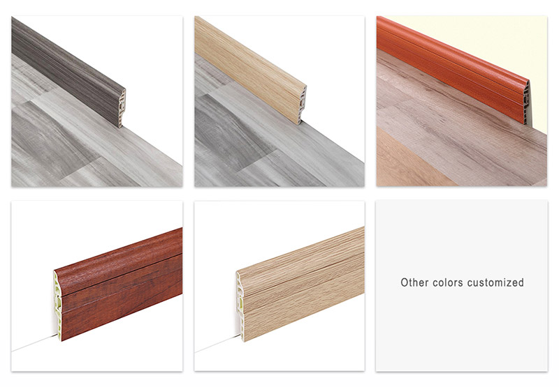 Linha de contorno de prego oculto em PVC de 80 * 14 mm
