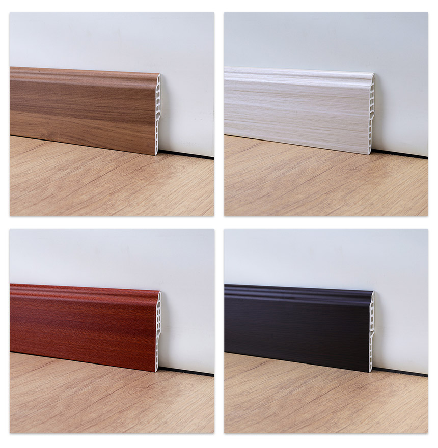 O rodap&eacute; em l&iacute;ngua de cordeiro em PVC oferece op&ccedil;&otilde;es de instala&ccedil;&atilde;o flex&iacute;veis. Aplique adesivo de constru&ccedil;&atilde;o em forma de S na parte traseira do produto e cole-o na base da parede. Alternativamente, voc&ecirc; pode usar uma pistola de pregos para cravar os pregos na superf&iacute;cie do rodap&eacute;. Para um acabamento mais requintado, recomendamos pintar as cabe&ccedil;as dos pregos com uma tinta da cor correspondente.
