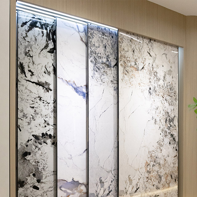 Painel interior de cristal de carbono