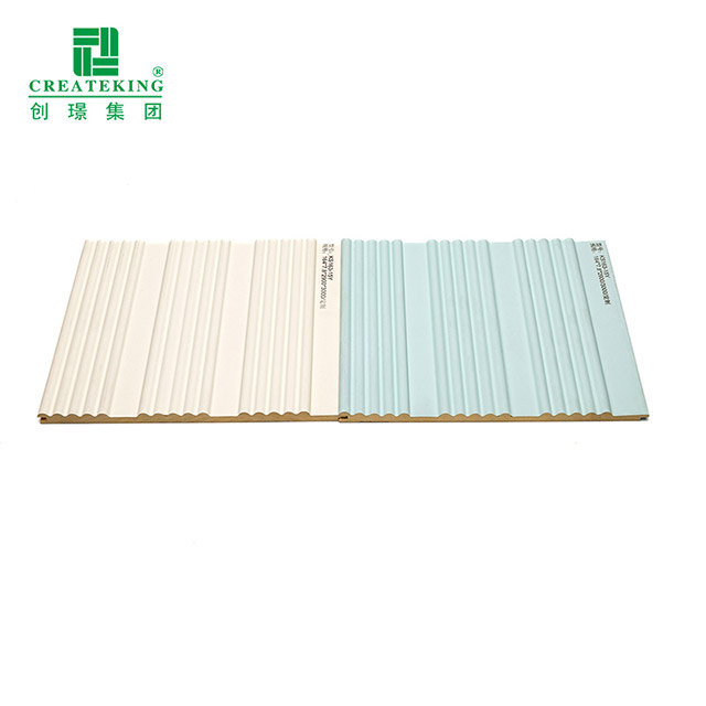 Painel de parede canelado sólido curvo de 164 * 7,8 mm