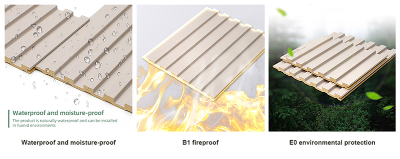 Pain&eacute;is de parede canelados s&oacute;lidos de PVC de 130 * 7,8 mm