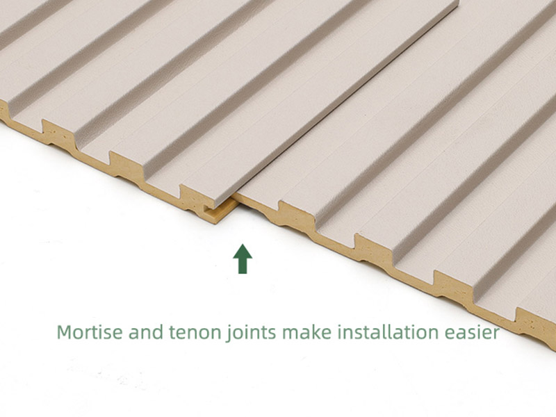 Pain&eacute;is de parede canelados s&oacute;lidos de PVC de 130 * 7,8 mm