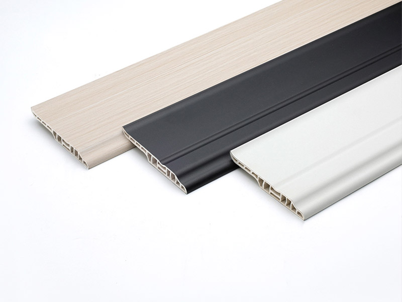 Placa de rodap&eacute; de l&iacute;ngua de cordeiro em PVC de 95 * 15,5 mm