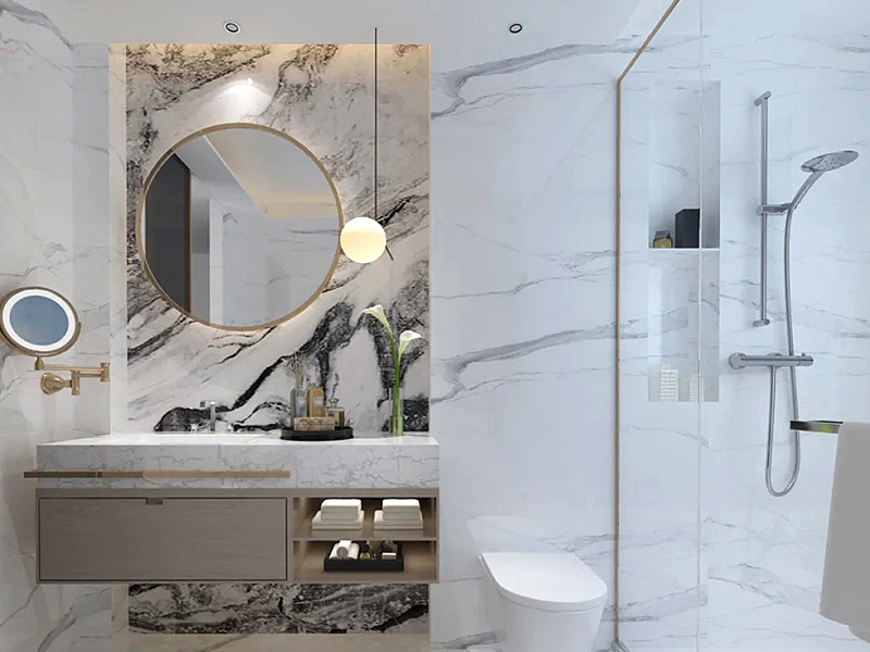 pain&eacute;is de parede de PVC para banheiro