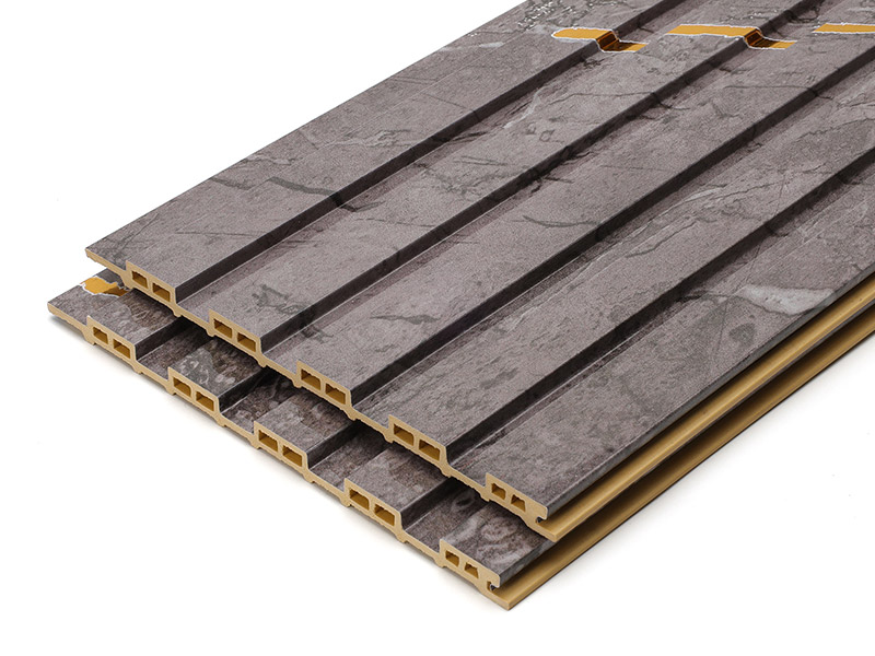 Painel de parede oco canelado de PVC &agrave; prova d'&aacute;gua de 155 * 17 mm