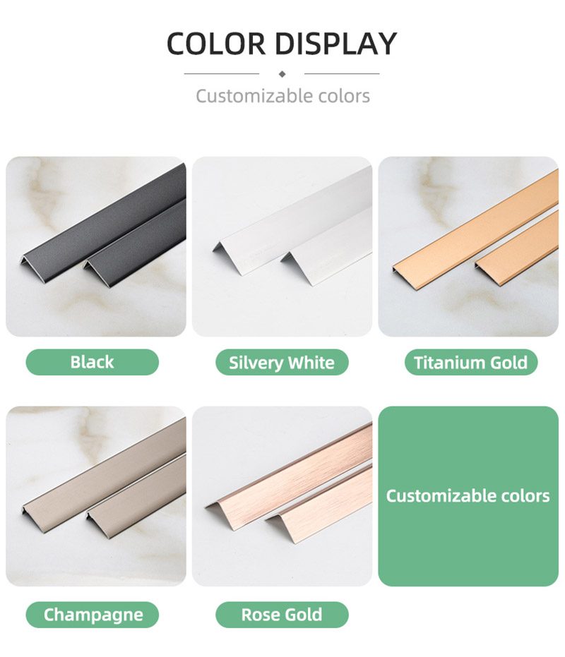 Faixa de transi&ccedil;&atilde;o de piso em forma de L