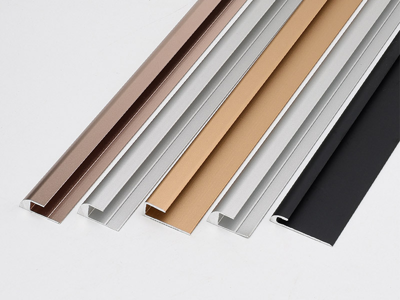 Tira de borda de piso de liga de alum&iacute;nio em forma de C