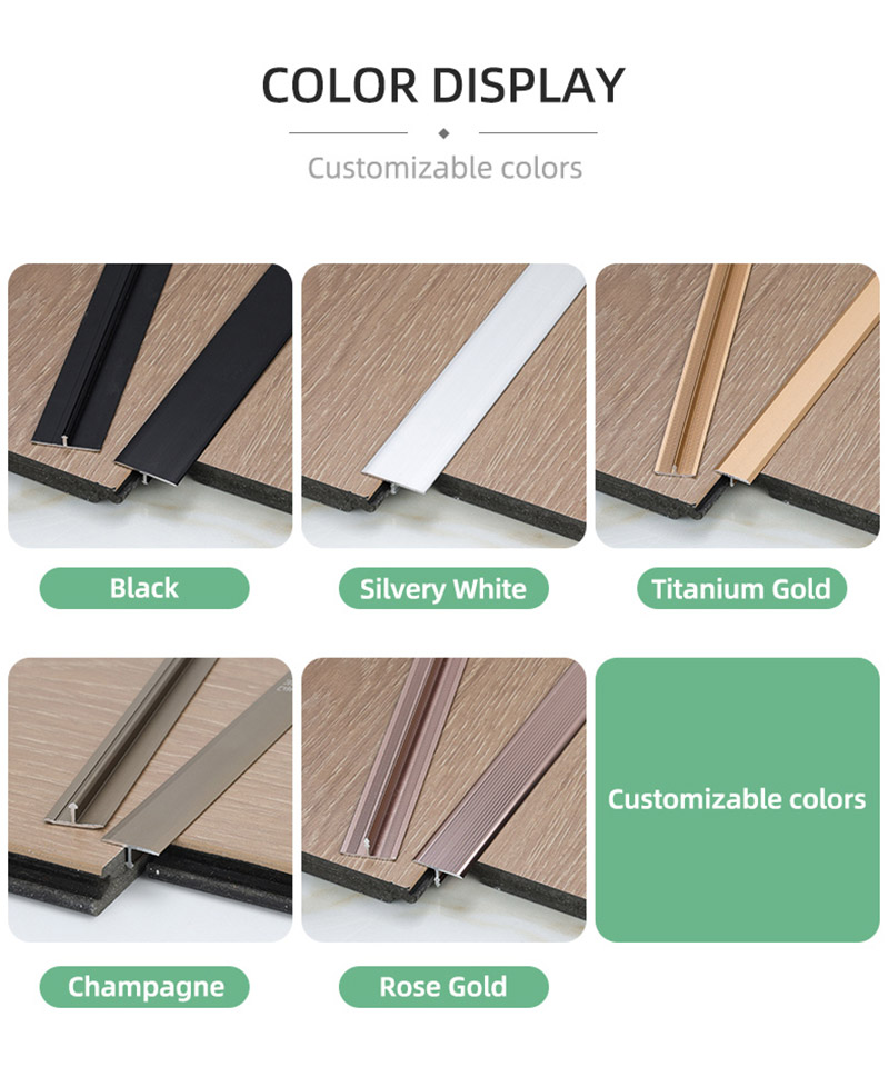 Faixa de transi&ccedil;&atilde;o de alum&iacute;nio em forma de T