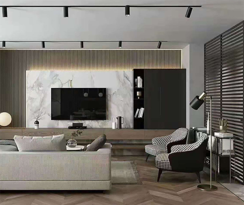 interior do painel de parede wpc