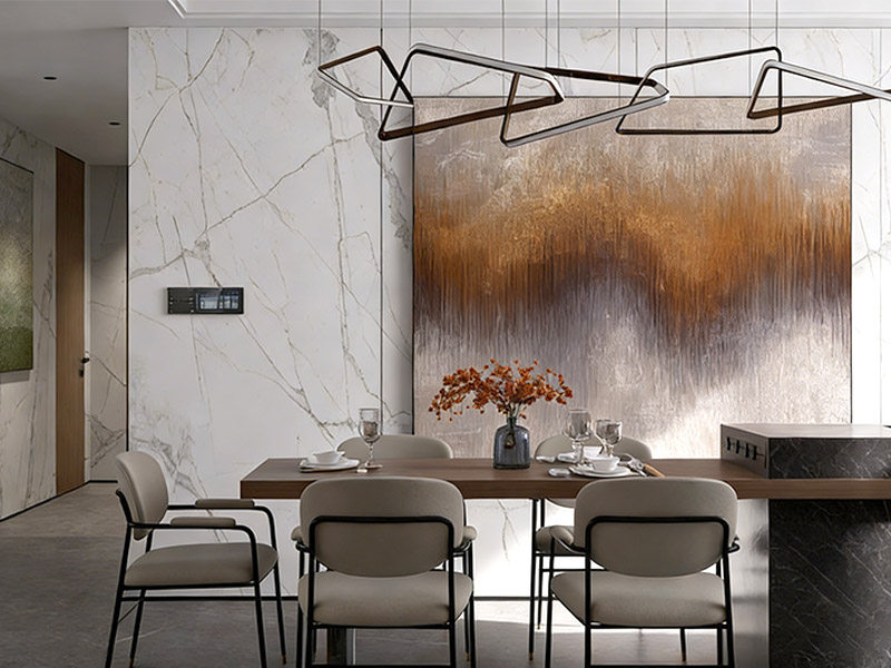 pain&eacute;is de parede de cristal de carbono