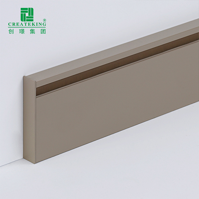 Perfil de rodapé de alumínio de fácil instalação do fabricante Foshan