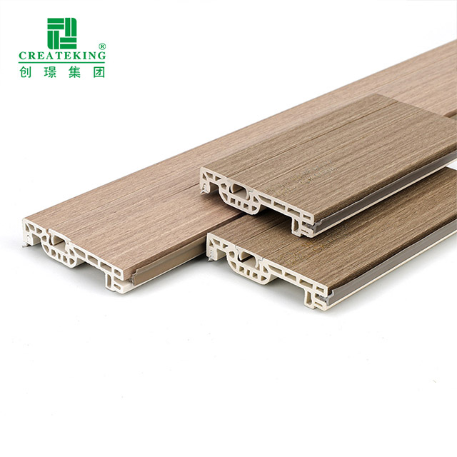 rodapé de prego oculto WPC de 60 * 12 mm