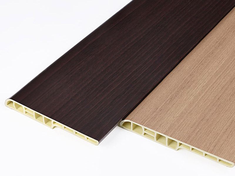 rodap&eacute; de l&aacute;pis de PVC de 100 * 12 mm