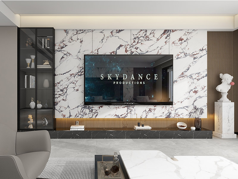 Pain&eacute;is de parede de imita&ccedil;&atilde;o de m&aacute;rmore