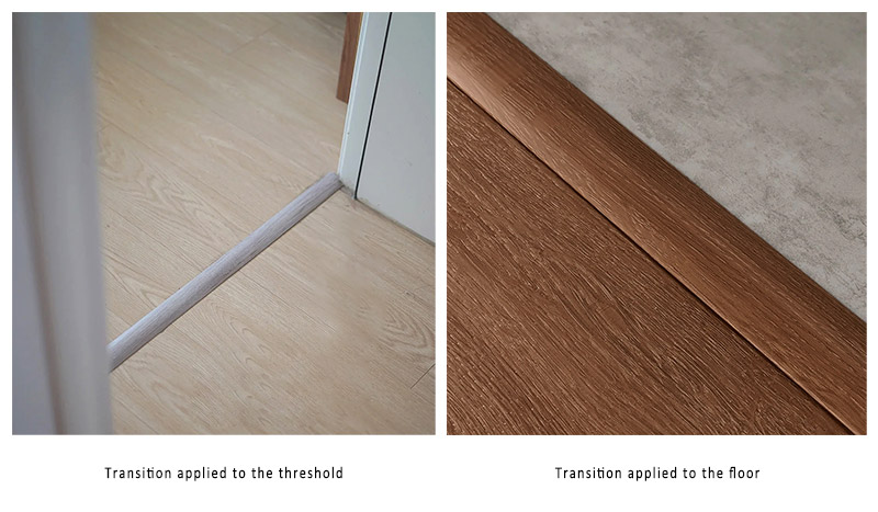 Tiras de transi&ccedil;&atilde;o de piso SPC em forma de T de 25 * 4 mm