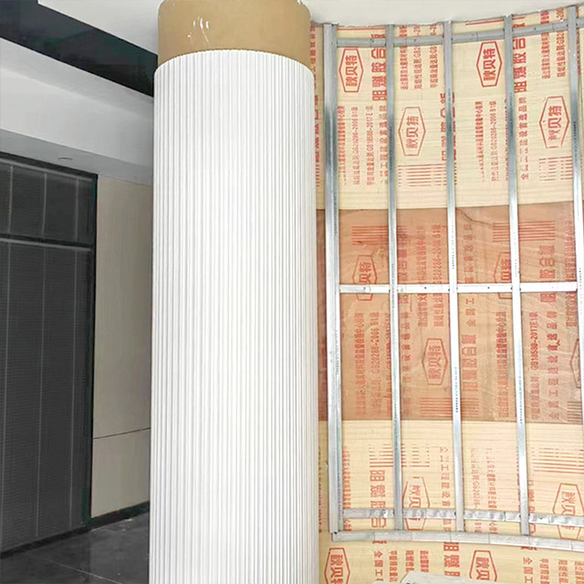 Painéis de parede canelados giratórios de PVC de 52 * 25 mm