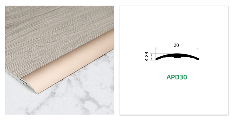 Faixa de transi&ccedil;&atilde;o universal para piso de alum&iacute;nio