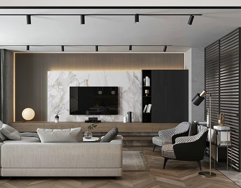 painel de parede canelado