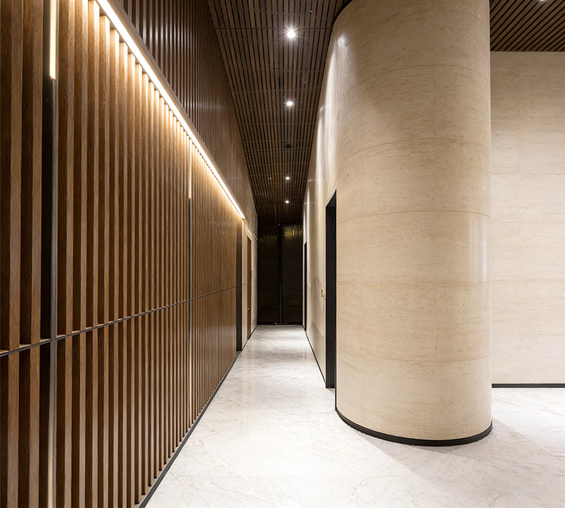 Decora&ccedil;&atilde;o de parede de corredor