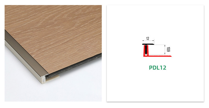 Moldagem em T de alum&iacute;nio com acabamento deslizante da caixa