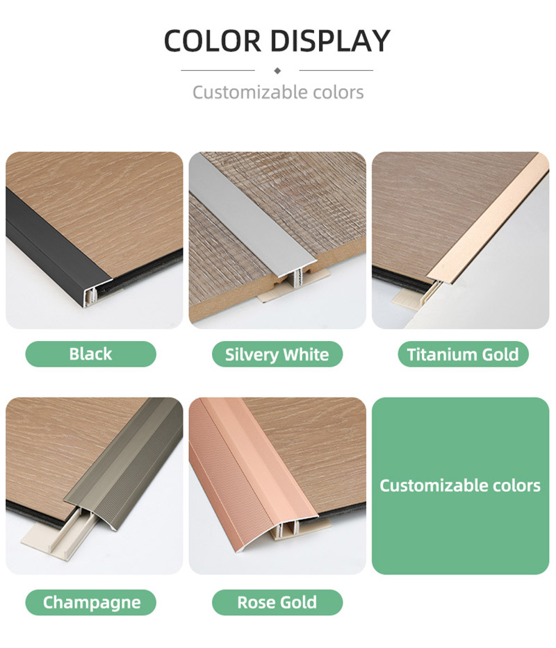 Perfil final de alum&iacute;nio para piso laminado