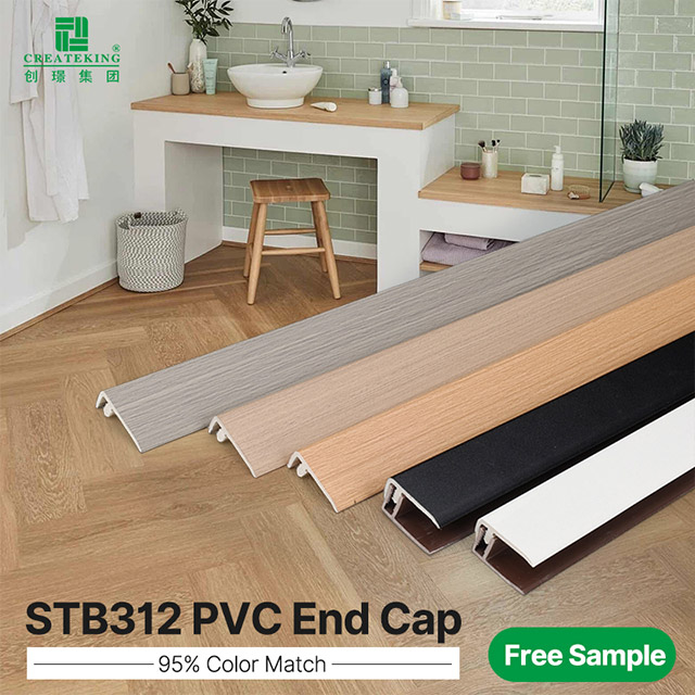 Guarnições de borda de piso de PVC em forma de F de 30 * 10,5 mm